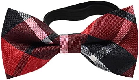 QYdress Kids Cotton Bow Tie Tied With Adjustable Children Suspenders Handmade (one size, QY-13)