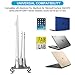 Premium Aluminum Vertical Laptop Stand, Elec3 Adjustable 3 Slots Desktop Holder Space Saving Stand for All MacBook/MacBook Pro/MacBook Air, Notebooks and Other Tablets(Gray)thumb 3