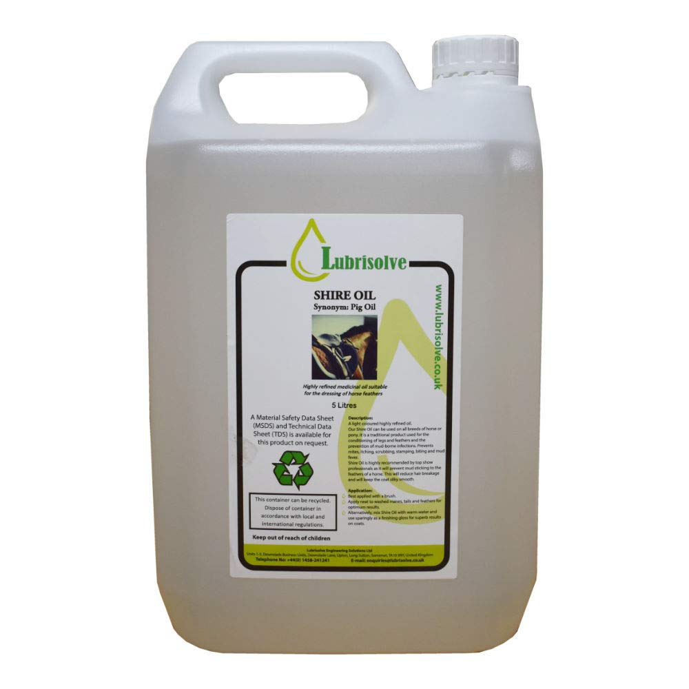Lubrisolve 5 litres 100% Pure Shire Oil (Pig Oil)