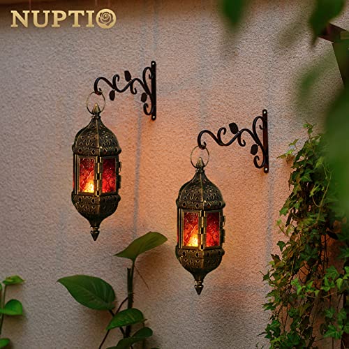 Hanging Hexagon Decorative Moroccan Candle Lantern Holders, Handmade