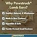Pawstruck Natural Lamb Ears Chew Treats for Small & Medium Dogs - Healthy, Low Fat, No Artificial Preservatives, Single Ingredient, Highly Digestible Animal Ear - 10 Count - Packaging May Vary