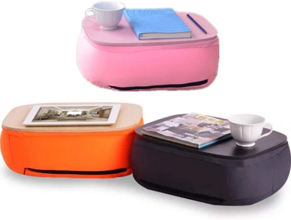 Small Portable Bed Writing Board, Chair Lap Desk, Padded Lap Tray with Cushion, Laptop Bean Bag