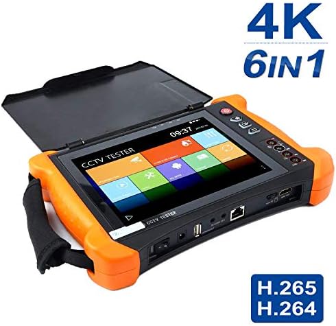 8 inch 6in 1 1080p Retina Display IP CCTV Monitor Tester, Support Up to 8MP TVI, 5MP AHD, 8MP CVI, 8MP 4K IP, 19201200 Resolution Network Cable Tester, X9-MOVTSADH Tester CCTV