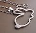 Chaomingzhen 925 Sterling Silver Bunny Pendants Necklaces for Women,Girls