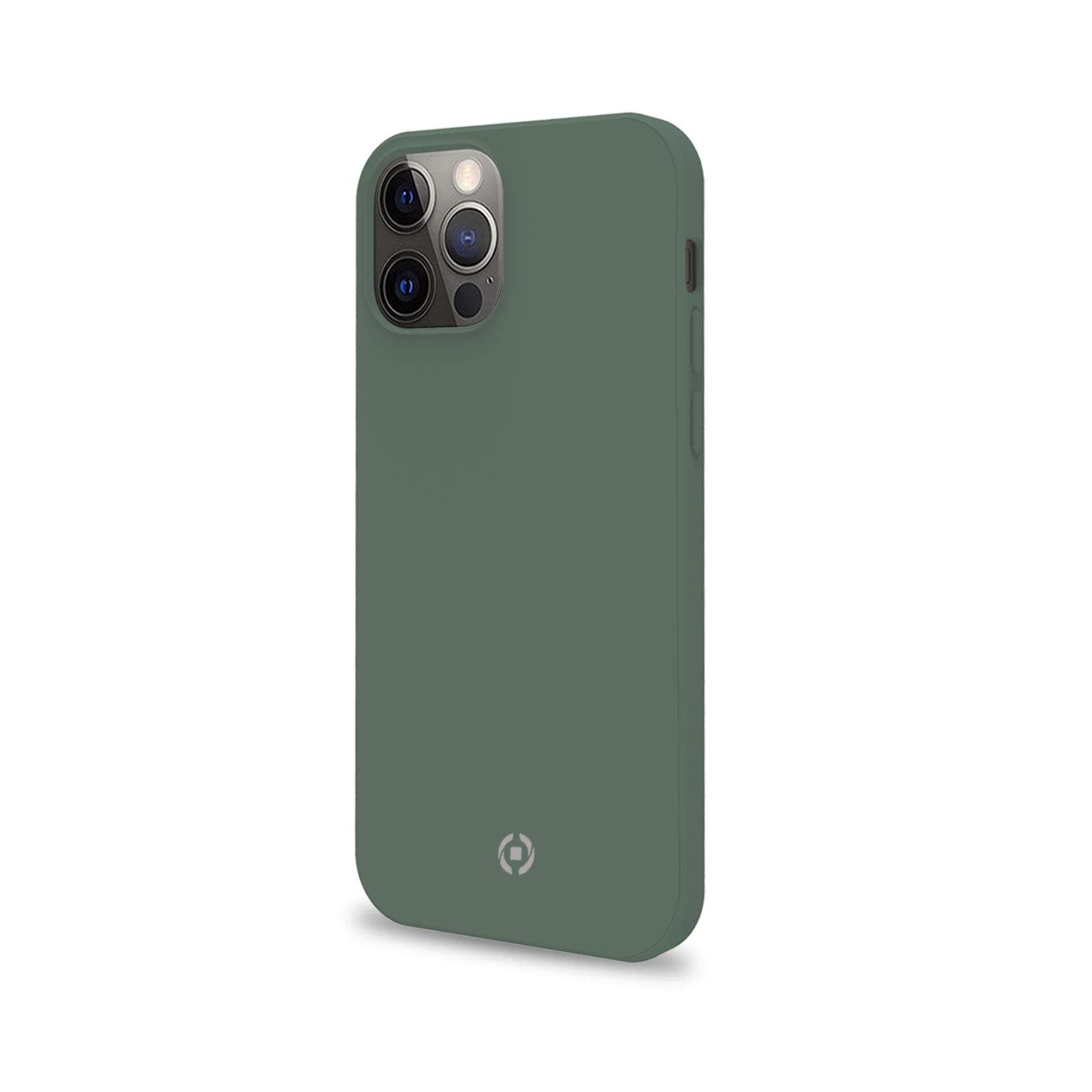 Celly Green Case for iPhone 12 Pro MAX, Soft Touch Protective Case and TPU Silicone, Anti-Slip Anti-Shock and Anti-Scratch — image 1