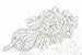 Gorgeous Beaded Bridal Applique Diamante Motif Rhinestone Pearl Wedding Applique
