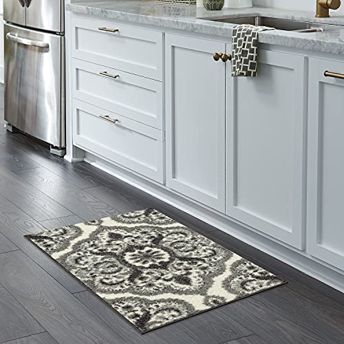 Maples Rugs Vivian Medallion Kitchen Rugs Non Skid Accent Area Carpet