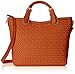 MG Collection Tatiana Designer Woven Tote Hang Bag Shoulder Bag, Brown, One Size