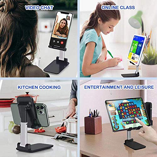 Heroanky Cell Phone Stand, Angle Height Adjustable Desk Phone
