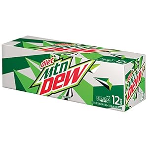Image of Mountain Dew Diet Soda, 12 Ounce (12 Cans)
