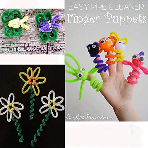 Pipe Cleaners Craft for Kids Toddlers DIY Craft Set, Idea Chiristmas Gifts Toys for 5,6,7,8,9 Years Kids
