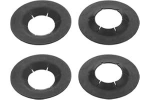 Bettomshin 50Pcs M8 x 18mm Internal Tooth Starlock Washers, Carbon Steel Quick Speed Locking Washers, Push on Lock Washer Locking Clips, Used for Replacement Maintenance of Machine Parts Black