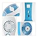 Handheld Personal Misting Fan, Allkeys Battery Operated Mini Portable Fan for Travel,Home,Office,2016 Version(Blue)
