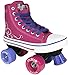 Roller Skates for Girls | HYPE Pixie Kid’s Quad Roller Skates with High Top Shoe Style for Indoor / Outdoor Skating | Durable, Easy to Skate, Made for Kids (Blue, Pink)