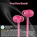 Karakao H1 Bluetooth Headphones 4.1 Wireless Runing Earbuds Workout Earphones with Mic for iPhone and Android - Pink Headset