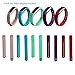 V-MORO Compatible Flex 2 Bands Women, Adjustable Stainless Steel Metal Bracelet Accessory Replacement Wristband Strap for Fitbit Flex 2 Tracker ONLY, Rose Gold Silver Black (Pink&Blue&Green&Red&Plum)