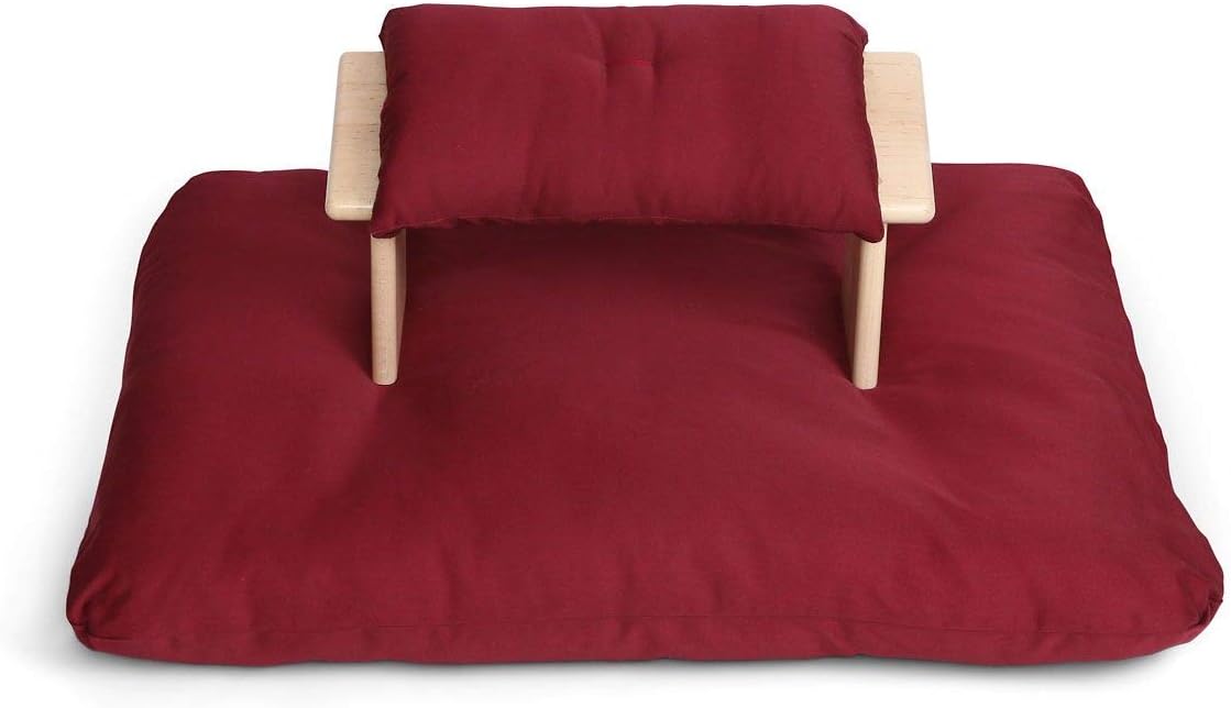 Samadhi Cushions Meditation Bench Set - (Burgundy)