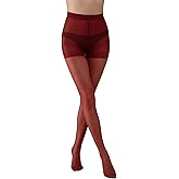 WDIRARA Women's Sheer Tight High Waisted Stockings Party Club Pantyhose