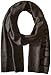Calvin Klein Men's Plaited Logo Scarf, Charcoal, One Size
