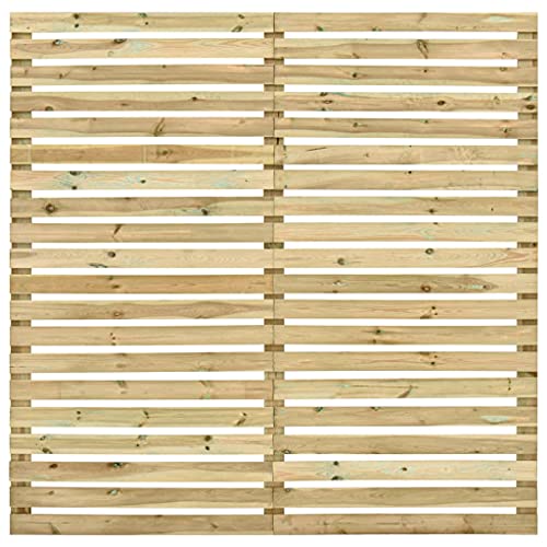 Bambuszaun,Sichtschutzzaun Kiefernholz Imprägniert Gartenzaun Element Windschutzzaun Lamellenzaun Dichtzaun Trennwand… – Bild 5