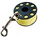 Trident Finger Reel with Brass Clip Wreck Scuba Diving Tech Spool Reel, Large 160 FT - 160' Reef Finger Reel - Yellow