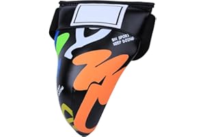 Children Groin Protector, Graffiti Jockstrap Groin Guard Gear for Boxing Sanda Taekwondo Muay Thai Training