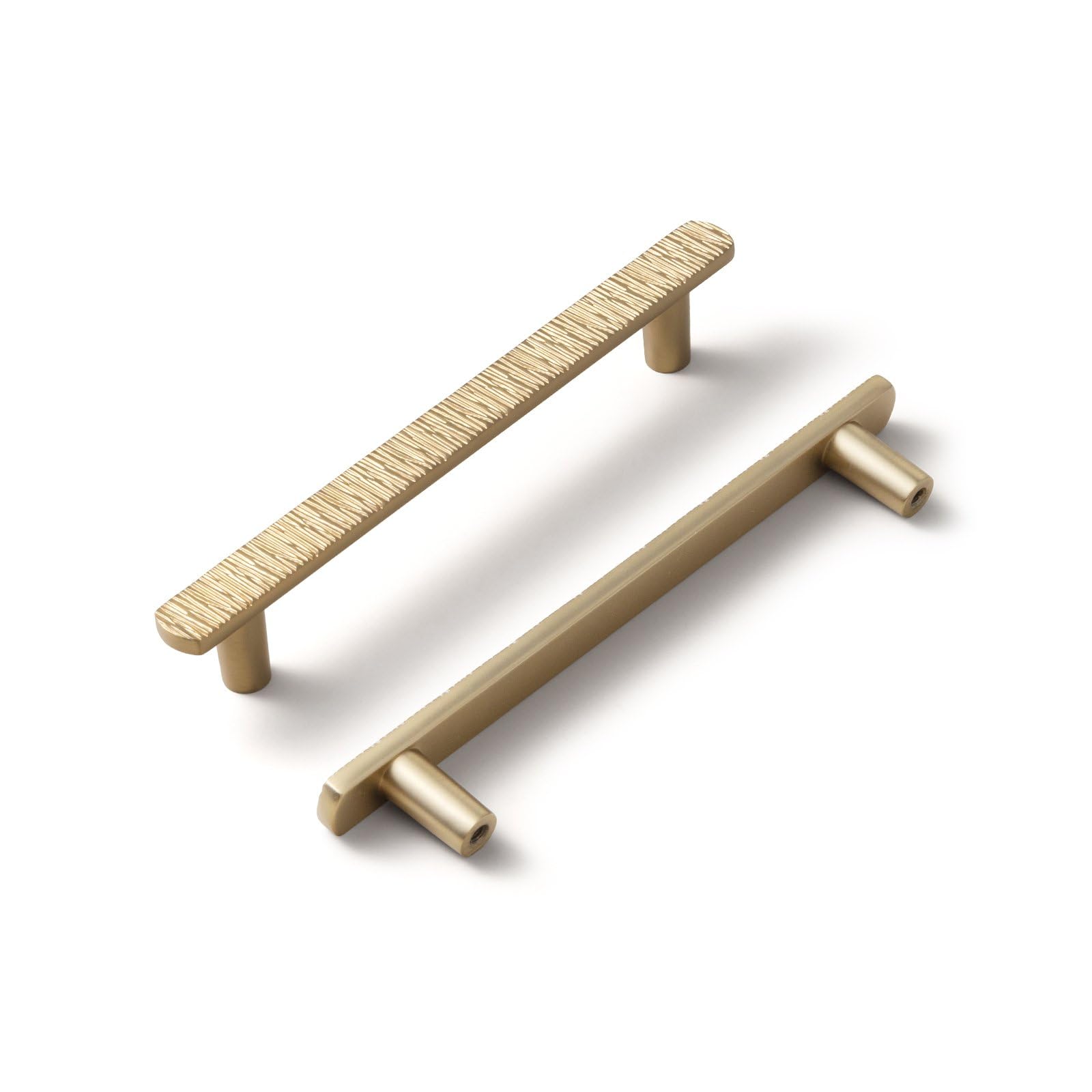 Photo 1 of Goo-Ki 5''(128 mm) Hole Centers Luxurious & Sturdy Zinc Alloy Cabinet Handls,Champagne Bronze Cabinet Pulls for Kitchen,Drawer,Cupboard & Wardrobe,6 Pack