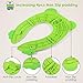 Potty Training Seat, Folding Portable Reusable Toilet Potty Training Seat for Babies, Toddlers and Kids, Green