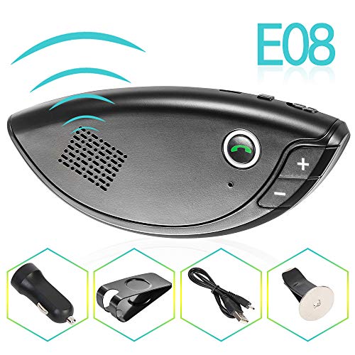 Wireless Car Speakerphone for Sun Visor,Clear Sound Hands Free Bluetooth Car Speaker with Built-in Mic, Support SIRI and Google Assistant for Safe Driving While Calling - Thumbnail 7
