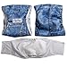 JoyDaog 3 Pack Jean Belly Bands for Male Dog Diapers Reusable Belly Wrap M