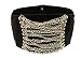 Blingkicks women's wide corset waist stretch belt cuban chains
