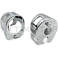 HTTMT MT265-007- Chrome Switch Housing Cover Compatible with All V-Star XVS 650 Classic and Silverado Models (Excludes Custom Models)