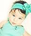 ZHW Baby Nylon Elastic Knotted Headbands Baby Head Wraps Baby Headbands Bows (8 -Color)