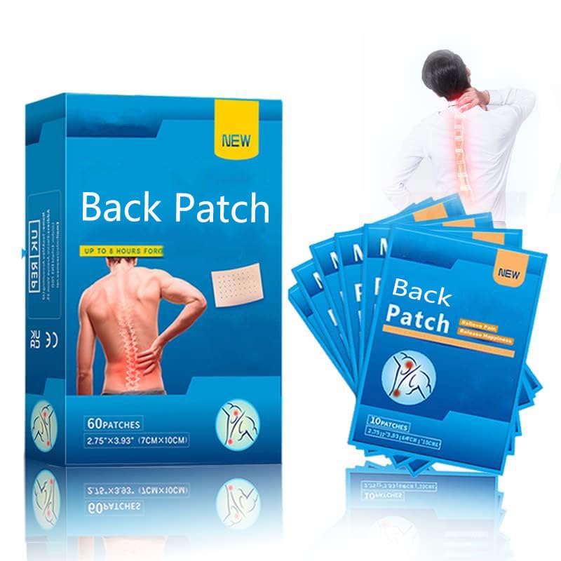 60PCS Back Patches, Heat Patches for Back, Neck, Shoulder & Knee, Fast-Acting, Warming Joint & Lumbar Support