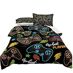 Gaming Bedding Set Full Size Gamer Comforter Set