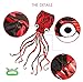 JOCHA Octopus Kite 3D Kites for Kids Adults Easy to Fly String with Reel Long Tail Beach Kites with Colorful Ribbon and Kite Board Gift 3 Colors 158 inches 3 Pack