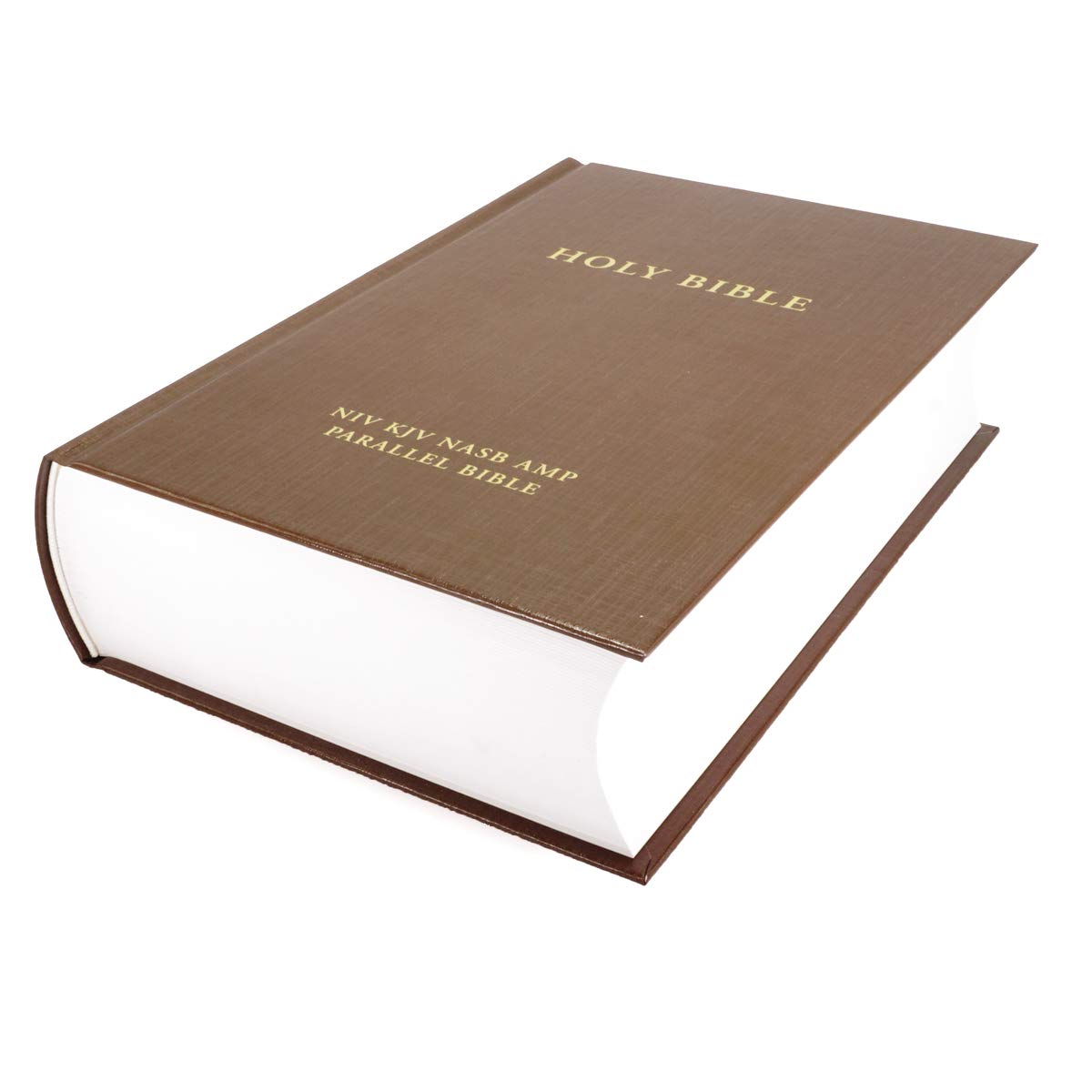 NIV, KJV, NASB, Amplified, Parallel Bible, Hardcover: Four Bible Versions Together for Study and Comparison NIV, KJV, NASB, Amplified, Parallel Bible, Hardcover: Four Bible Versions Together for Study and Comparison Hardcover