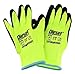 12 Pair Diesel Lime Safety Gloves Latex Coated Grip Cut Resistant