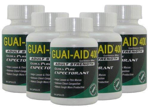 500 Guai-aid/400mg Guaifenesin "Ultra-Pure" (Veg. Capsules)
