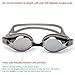SIXBOX Swim Goggles leak free anti UV lens adjustable shoulder strap Triathlon Swimming Goggles Anti fog nose clip, Ear adult male, Female, Kids,Youth(Gray)