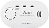Kidde Carbon Monoxide Alarm with Battery Operation Test Reset LED Indicators
