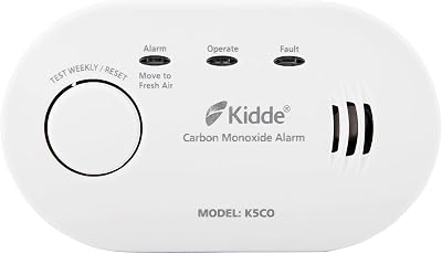 Kidde Carbon Monoxide Alarm with Battery Operation Test Reset LED Indicators