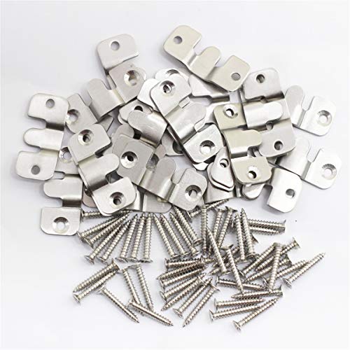 ZHU YU CHUN 24 Pcs Metal Sectional Sofa Interlocking Furniture Connector Bracket with Screw