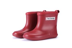 Toddler Rain Boots Baby Rain Boots Short rain boots for toddler Easy-on Lightweight and Waterproof