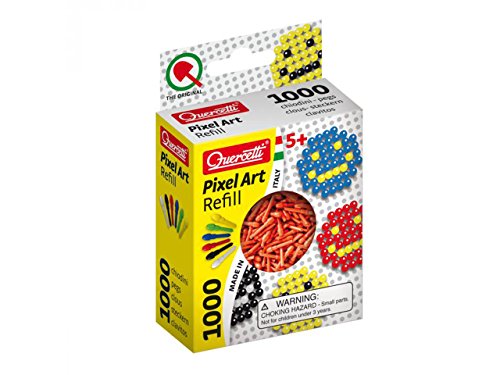 Quercetti Pixel Peg Refills Art Set (1000 Piece), Red