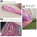 Fashion Women's Holographic Leather Clutch Bag Purse Simple Fashion Laser Envelope Evening Wristlet Handbag, portable waterproof Fashion Focus Cosmetic bag,Shining Evening Bag, Wedding Party (Pink)