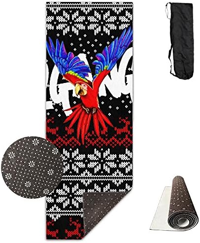 Xmas Logan Paul Logo Premium Thick Exercise Yoga Mat With Comfort Foam Non Slip Yoga Mat - For Men &amp; Women - With Carrying Bag