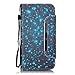 Galaxy S7 Edge Case, Firefish [Card Slots] [Kickstand] Flip Folio Wallet Case Synthetic Leather Shell Scratch Resistant Protective Cover for Samsung Galaxy S7 Edge-Starry