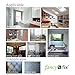 Fancy-fix Privacy Window Film Non-adhesive Window Frosted Anti UV stained Glass Cling for Bathroom 11 Inches By 59 Inches