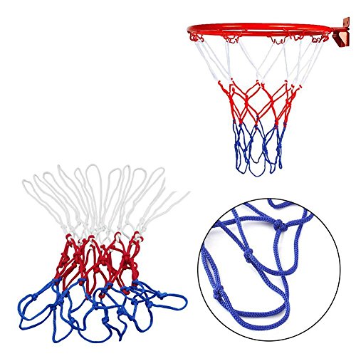 BleuMoo Wall Mounted Hanging Basketball Goal Hoop Rim Net (32cm